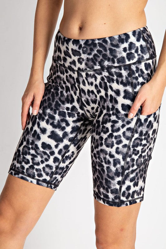 Leopard Biker Shorts
